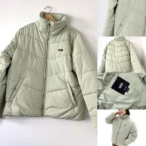 VANS WOMEN'S FOUNDRY PUFFER‎ Mountain Jacket Sea Foam Green XXL